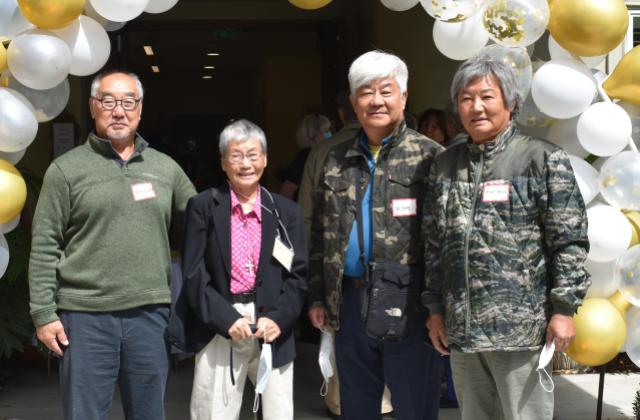 Yeong-Ja Park, RSCJ, enjoys the company of visitors. 