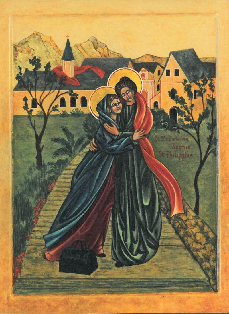 The Visitation by Ann Davidson, RSCJ, depicts the close friendship of Philippine Duchesne and Madeleine Sophie Barat The Visitation by Ann Davidson, RSCJ